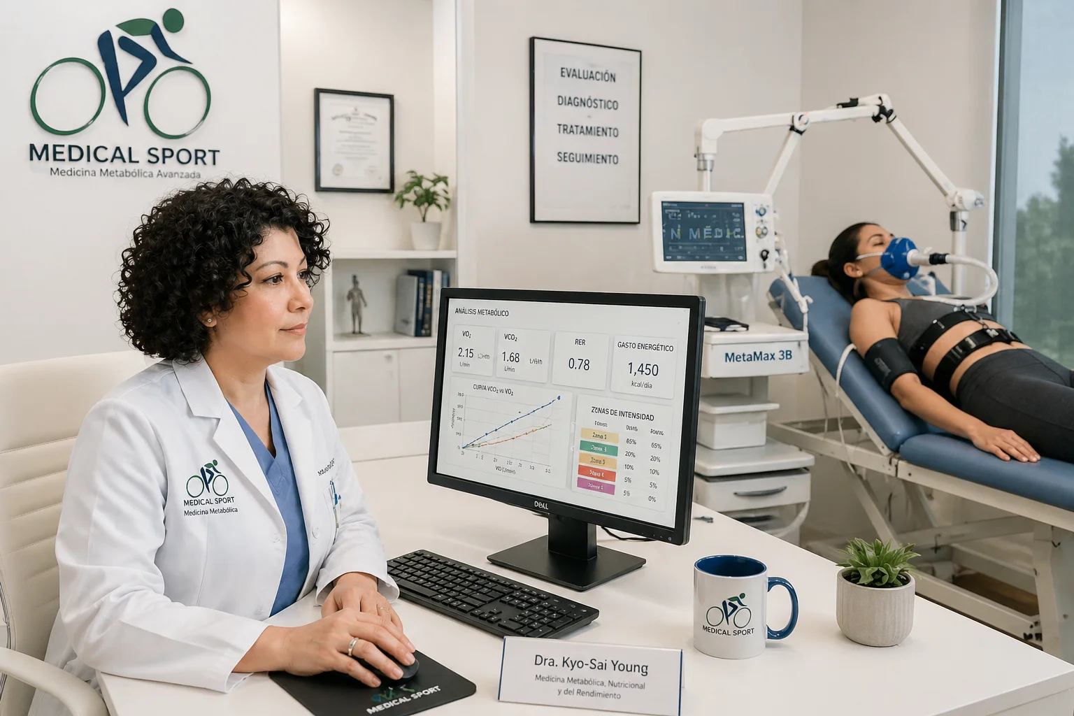 Evaluación metabólica con calorimetría indirecta Medical Sport